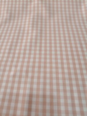 Tricoline Fio Tinto Xadrez Rosa 0.50x1.50