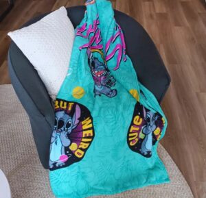 Manta Fun Stitch Solteiro